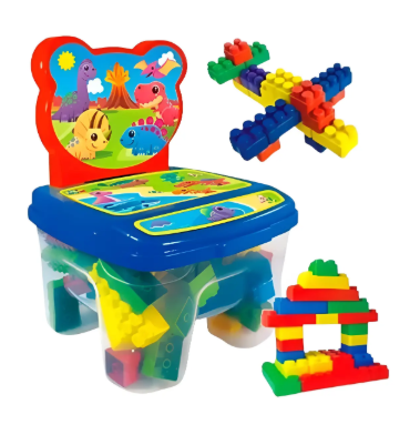 Cadeirinha Infantil Blocos De Encaixar Para Bebê