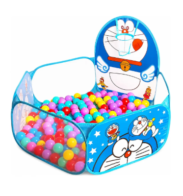 Piscina De Bolinhas Infantil Com Cesto De Basquete Gatinho
