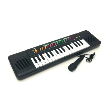 Brinquedo Teclado Piano Infantil Microfone Karaokê Educativo