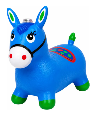 Cavalinho Upa Upa Resistente Pula Pula Infantil Azul Pocotó